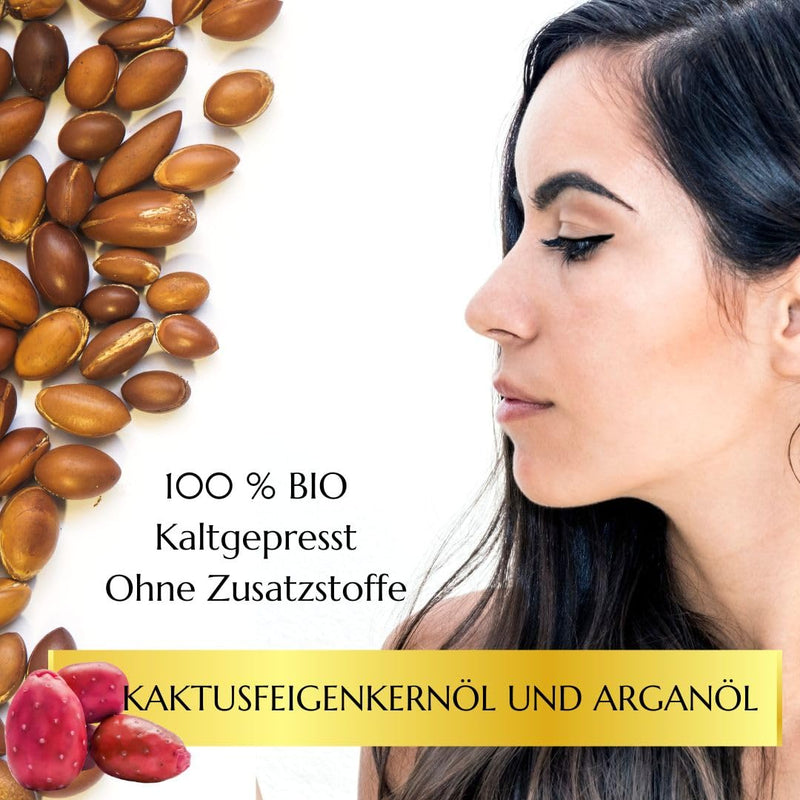 [Australia] - Green idea - Prickly Pear Seed Oil Organic Cold Pressed Facial Oil with Argan Oil Hair Oil - Natural Anti-Aging Facial Oil - Moisture for Face - Antioxidant Protection - Against Dark Circles NaTrue 25 ml 