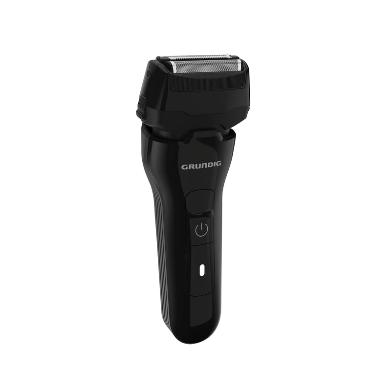 [Australia] - GRUNDIG MS 6330 men's razor, 60 min operating time, fold-out long hair trimmer, 3-fold cutting system, housing made from 74% recycled plastic, worldwide use, black successor 