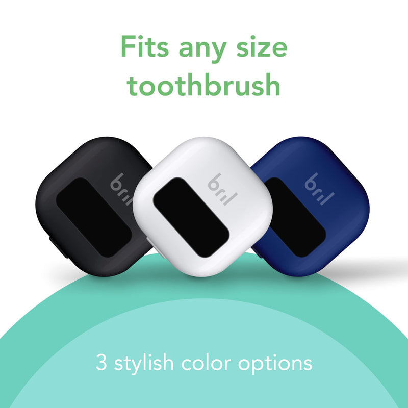 [Australia] - Bril UV-C Toothbrush Cleaner, Portable Brush Cover, Holder, and Travel Case for Any Size Toothbrush, Black 