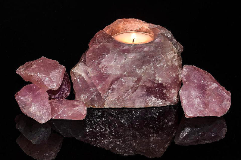 [Australia] - LAIDANLA Rose Quartz 2" Natural Rough Stones Crystal Large Raw Crystals Bulk Healing Gemstones for Reiki Healing Tumbling Fountain Rocks Wire Wrapping Decoration Cabbing Lapidary 4PCS 0.55lb 0.55 Pound 