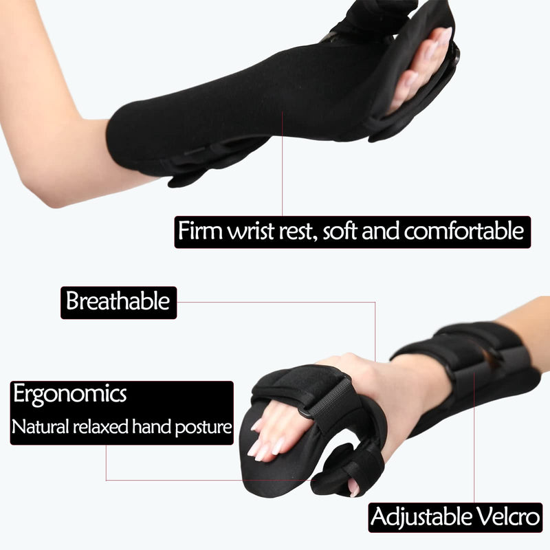Carpal Tunnel Wrist Brace Night Support, Resting Wrist Splint for Syndrome Tendonitis Carpelrx, Cockup Hand Wrist Support Braces for Sleeping Sprained Pain Relief Orthopedic Right Medium