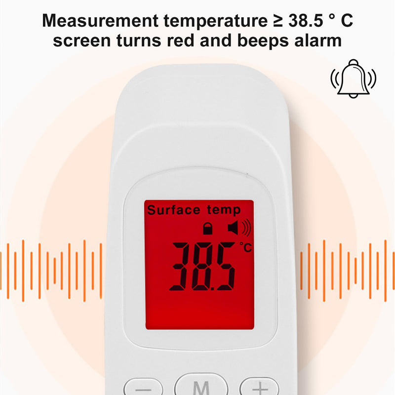[Australia] - Homirty fever thermometer contactless for adults children baby, digital forehead thermometer temperature measuring device, accurate quick reading, fever alarm, memory recall with precise time, white 