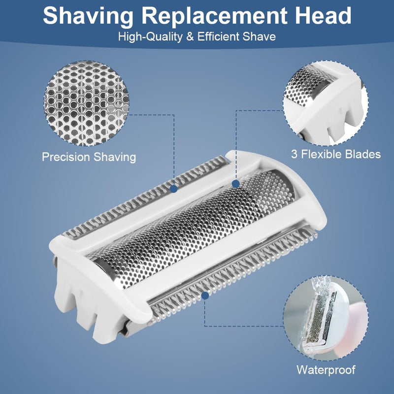 [Australia] - OFFCUP Replacement shaving foil head for BRL140 BRL130, compatible with electric lady shaver wet, electric razor shaving head, replacement blades foil head accessories for razors BRL130/140 razors (white) BRL140 white 