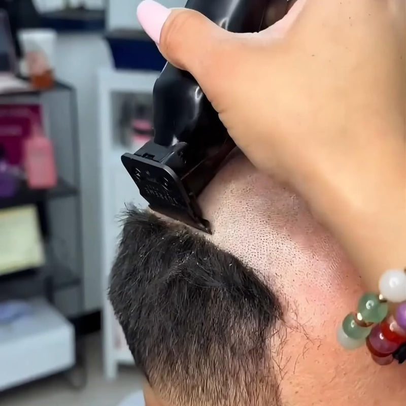 [Australia] - Supreme Trimmer Vader ST3778 – Professional Cordless Barber Liner & Detailer | 210 Min Runtime, 7000 RPM Motor, Zero Gap DLC T-Blade, USB-C Fast Charging | Beard, Hair & Body Black 