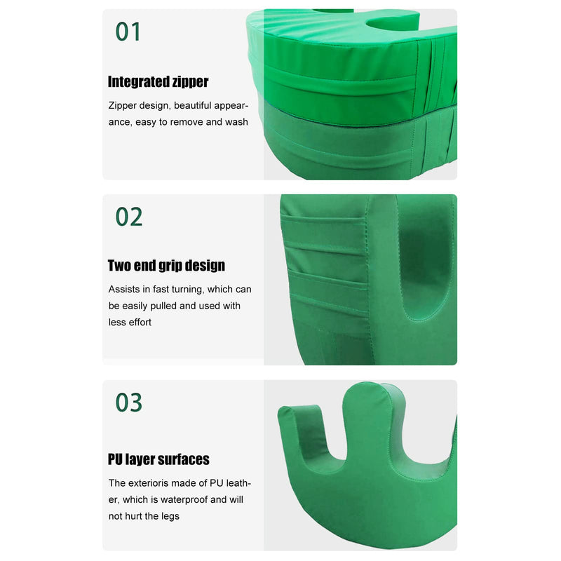 [Australia] - Bedridden Patient Turning Device, 5.1in Thickness Turning Pillow PU Leather Anti Bedsore Waterproof Paralyzed Bed Shift Nursing Products Helping The Elderly Turn Over Pillow 