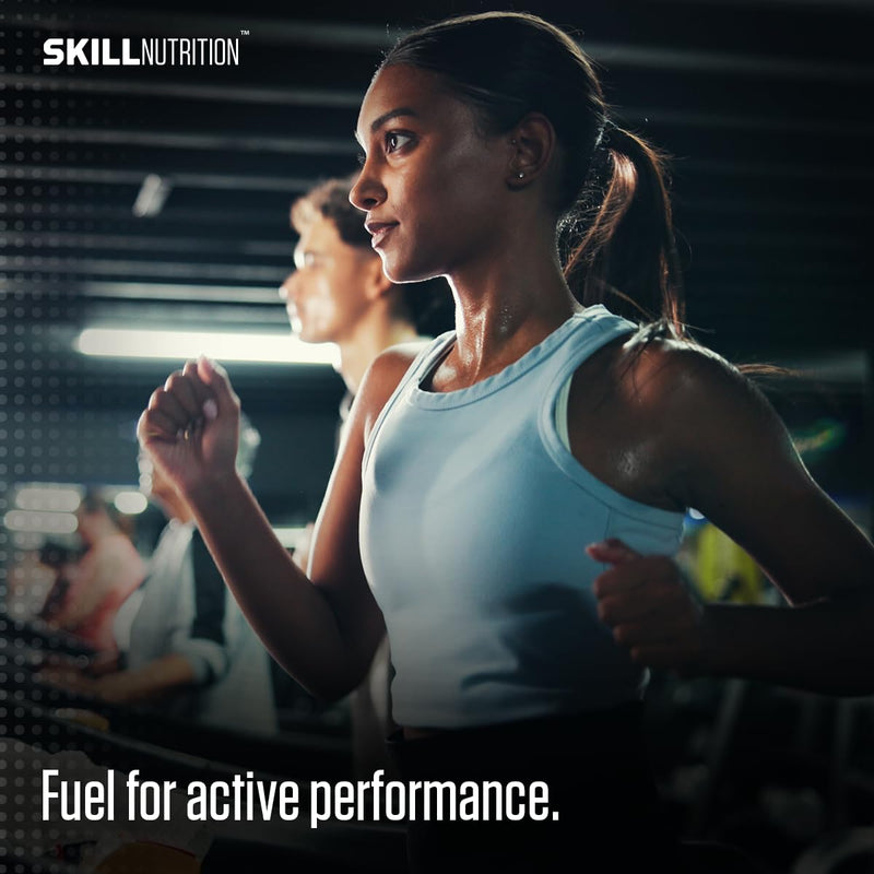 Skill Nutrition EAA + Electrolytes - Raspberry Flavour | 6.5 g EAA per Serving | BCAA 2:1:1, 1000 mg L-Glutamine, Electrolytes & AstraGin® | Powder Supplement | 450 g