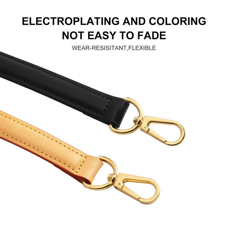 jiesinlov Genuine Vachetta Leather Replacement Straps Purse Shoulder short Strap conversion kit for Graceful tote soft speedy Alma And Dauphine Bags Brown (W0.7in,L25.6in-Beeswax) W0.7in&l25.6in-beeswax