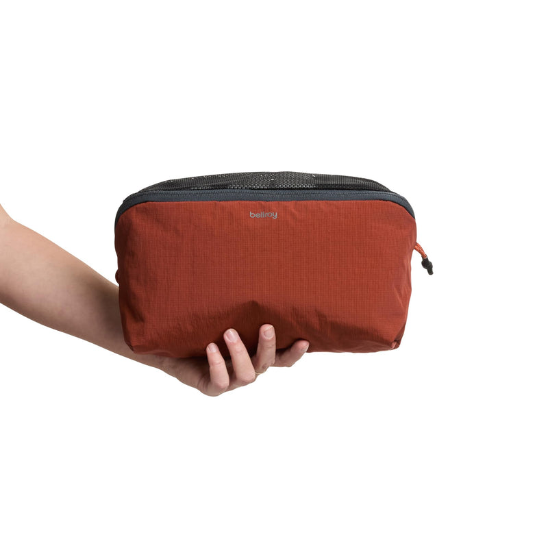 Bellroy Packing Cube, 4L Travel Organizer Pouch - Clay | 4L organizer packing cube with an internal zip pocket and a durable, lightweight design