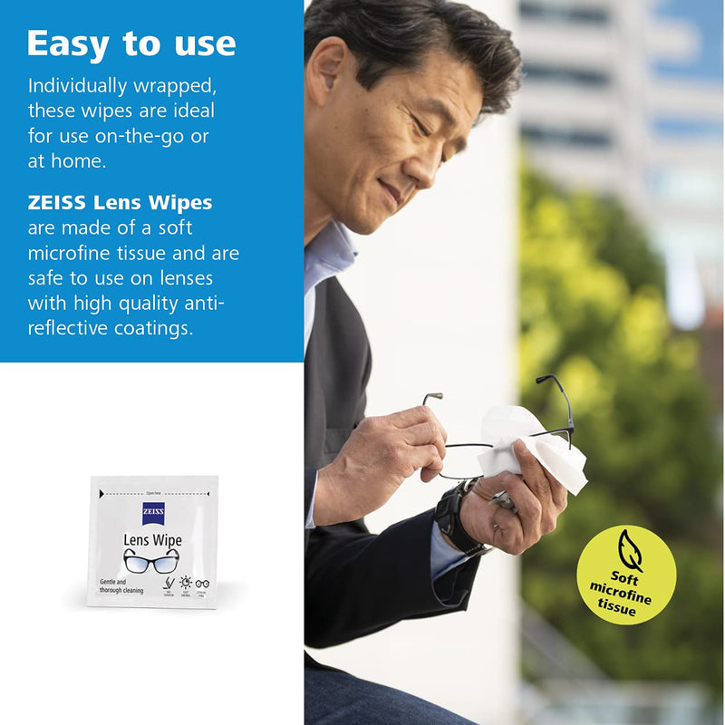 [Australia] - ZEISS Pre-Moistened Lens Cleaning Wipes, 200 Count 