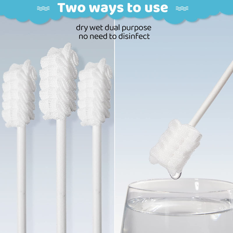 [Australia] - Tondiamo 100 Pcs Baby Tongue Cleaner Toothbrush Baby Oral Cleaner with 3 Pieces Finger Toothbrush for Newborn Mouth Oral Cleaning Infant for 0-36 Months 