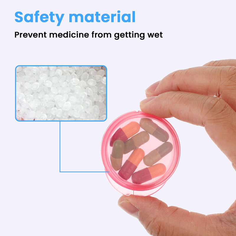 WLLHYF 5 Packs Mini Pill Case Small Pill Organizer Box Portable Vitamin Holder Travel Pill Container for Pocket Purse Pills Storage Box to Hold Medicine Cod Liver Oil | Portable Vitamin Holder, for Pocket Purse, Pills Storage Box, to Hold Medicine, Cod...