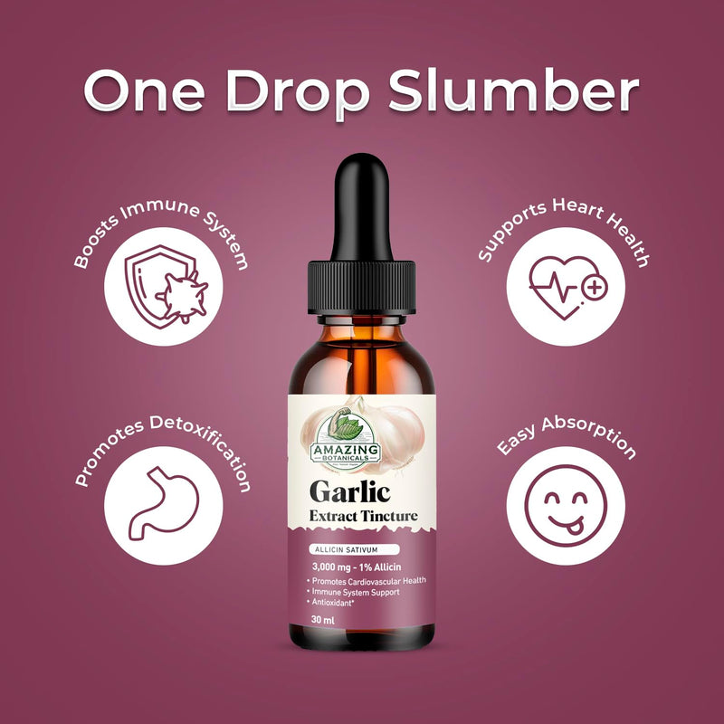 [Australia] - Garlic Tincture ‚Äì Allium Sativum Herbal Extract ‚Äì High Potency Liquid Supplement ‚Äì (1oz) 1 Fl Oz (Pack of 1) 