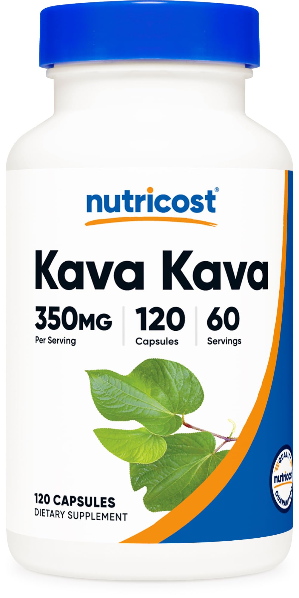 Nutricost Kava Kava Capsules 350 MG Per Serving, 120 Capsules, 60 Servings - Non-GMO, Vegan 120 Count (Pack of 1)