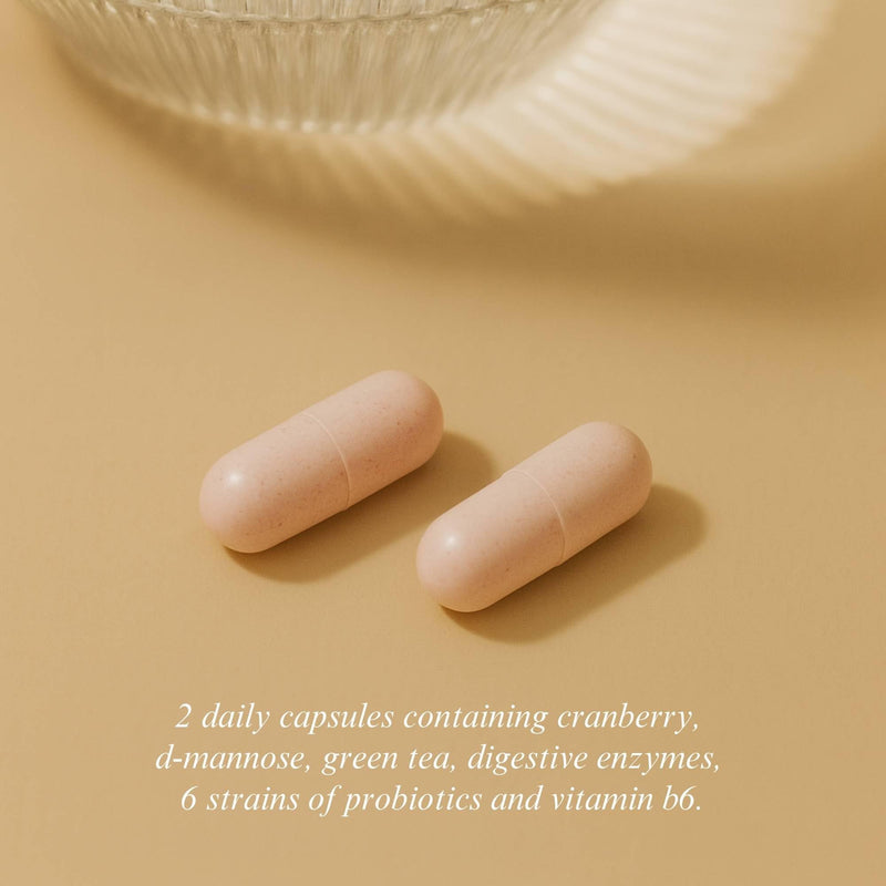 Vaginal Probiotics for Women - Flora Femme by Libby Bido Contains Intimate Blend of 25 Billion CFU Bacterial Cultures, D Mannose, Cranberry, Green Tea, Digestive Enzymes. 60 Vegan Capsules.