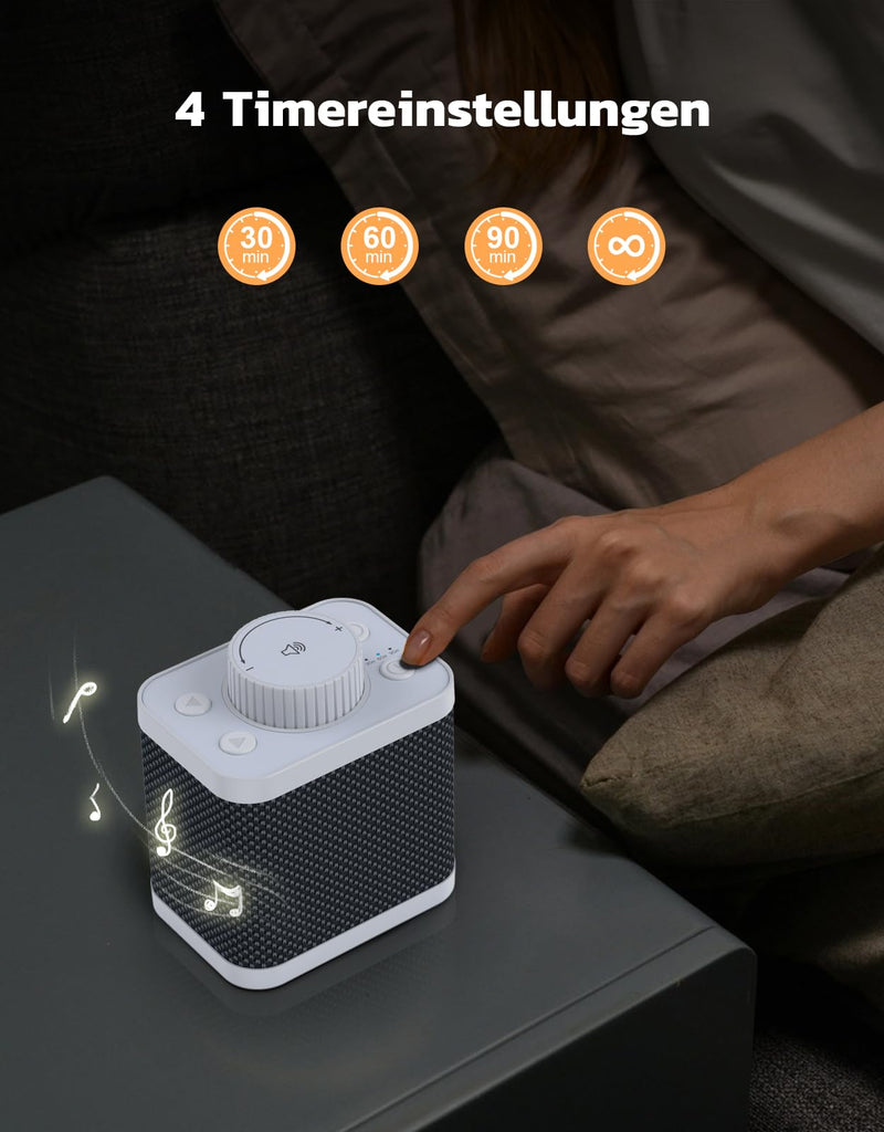 [Australia] - Mohard White Noise Machine, White Noise Baby Sleep Aid with 20 Soothing Sounds, 18-48 Hours Battery Life, 3 Timer Settings and Memory Function, Sound Machine for Adults 