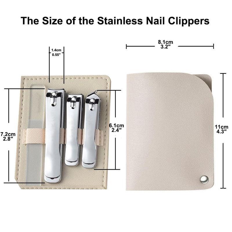[Australia] - Stainless Callus Removers Set Foot File Pedicure Tools Kit for Feet Nail Clippers Set Fingernail Clipper Toenail Clipper Nail Care Tool with Travel Case for Men Women 