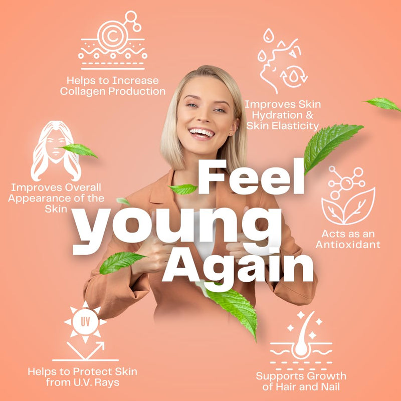 Vegan Collagen Booster – Konjac Root, Melon Extract (SOD) & Flavanols – Skin, Hair & Nail Support – 1 Month Supply – Plant-Based Supplement for Hydration, Firmness & Even Tone