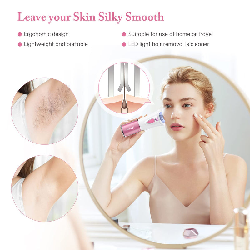 [Australia] - Epilator Women, Facial Epilator Women with LED Light Women Wireless Epilator Face Body Hair Removal Electric Hair Remover Women's Epilator for Face Body Armpit Bikini Leg Mini 