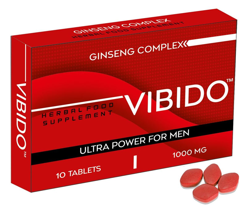 Red Ginseng 1000mg Tablets for Men NEW UK | Energy, Stamina & Performance Support | Advanced Formula | 10 Tablets