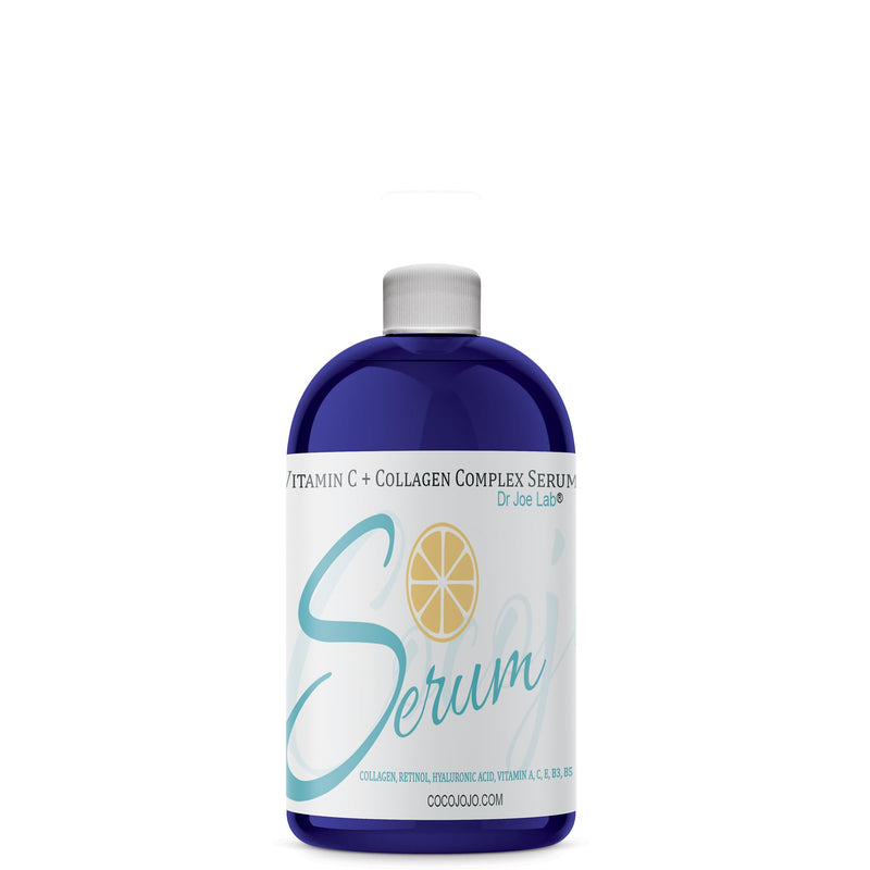 Dr Joe Lab #1 Vitamin C & Collagen Complex Serum Bulk - Multiple Purposes Face Skin Ultra Hydrating Rejuvenating Instant Moisturizer COCOJOJO (8 oz) 8 Fl Oz (Pack of 1)