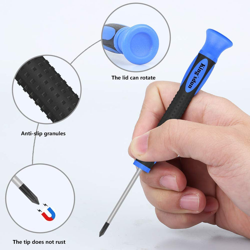 [Australia] - Glasses repair kit with 1000 small screws and 6 magnetic screwdrivers glasses repair set glasses repair tool set for glasses, sunglasses, watches, jewelry silver 