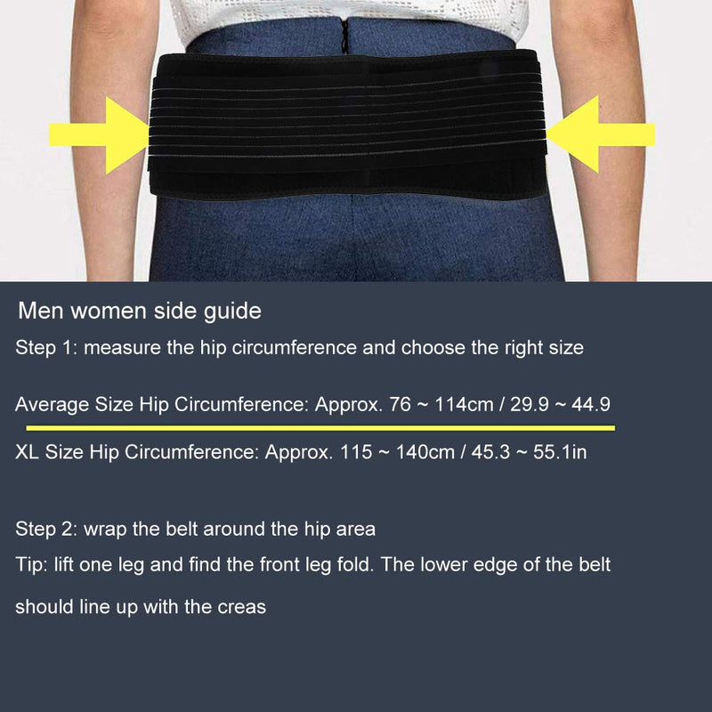 Postpartum Belly Band, Pelvis Hip Correction Belt Postpartum Waist Self-Heating Lumbar Support Belt Adjustable Recovery Pelvic Support Belt Hip Brace For Women X-Large