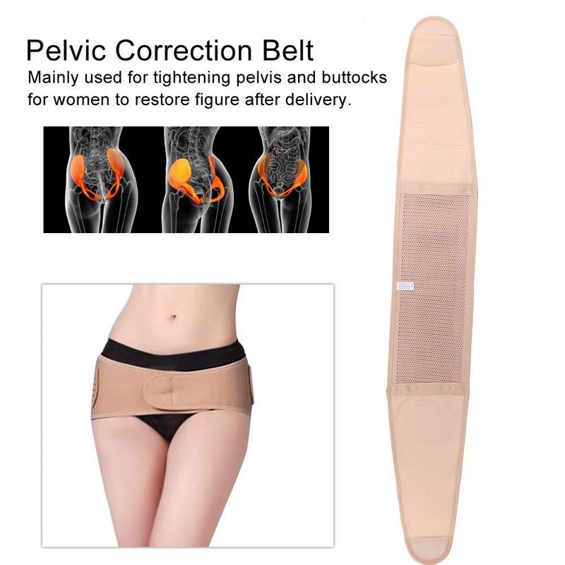 Pelvic Correction Support Belt, Breathable Sacroiliac Hip Waist Compression Strap Postpartum Pelvic Hip Recovery Anti-Slip Belt Shaper Body Care(XXL)