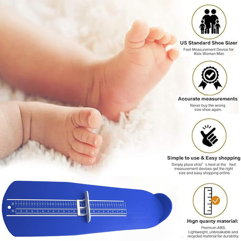 [Australia] - katmerio foot measuring device, foot measuring device for children, shoe size measurement from 15 to 48, ideal for determining the size of shoes - blue 