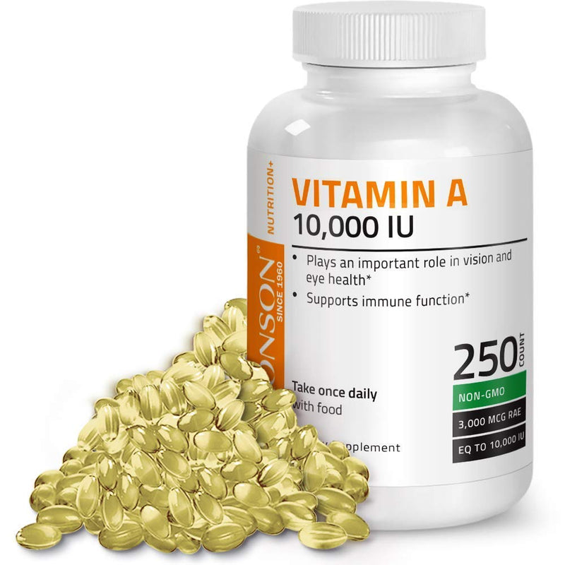 Bronson Probiotic 50 Billion CFU + Prebiotic with Apple Polyphenols & Pineapple Fruit Extract + Vitamin A 10,000 IU Premium Non-GMO Formula