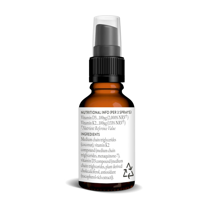 Bare Biology Beam & Balance Vitamin d3 k2 unflavoured Vegan Spray. Maximum Strength: Vitamin d3 4000 iu, with k2 Vitamin Supplements MK-7. Daily Support for Immunity, Bones, Teeth and Muscles