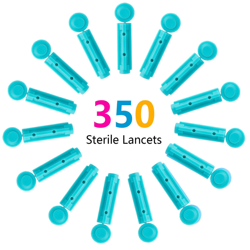[Australia] - Blood Lancets,Twist Top Lancets for Lancing Devices,350 Count Ôºå30 Gauge Diabetes Lancets for Blood Glucose Testing,Light Green 