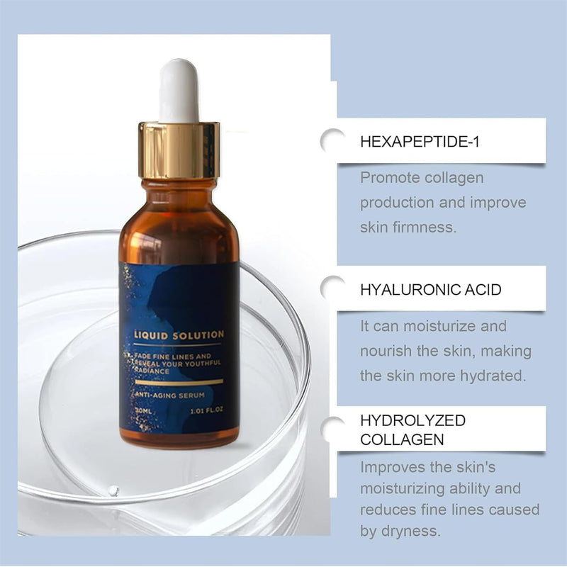 Olavita Serum, Olavita Liquid Solution Anti Aging Serum,Vitamin C & E Serum, Boost Skin Collagen, Reduce Wrinkles & Plump Skin(3pcs) clear 3PC