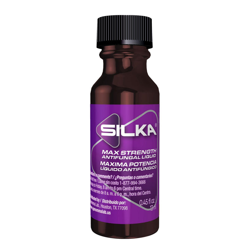 SILKA Max Strength Antifungal Liquid for Toenail Health with Brush Applicator, Results in 1 Week, Nail Fungus Treatment for Damaged Toenails, Athlete's Foot Treatment, Tolnaftate 1% 0.45 Fl Oz 0.45 Fl Oz (Pack of 1)