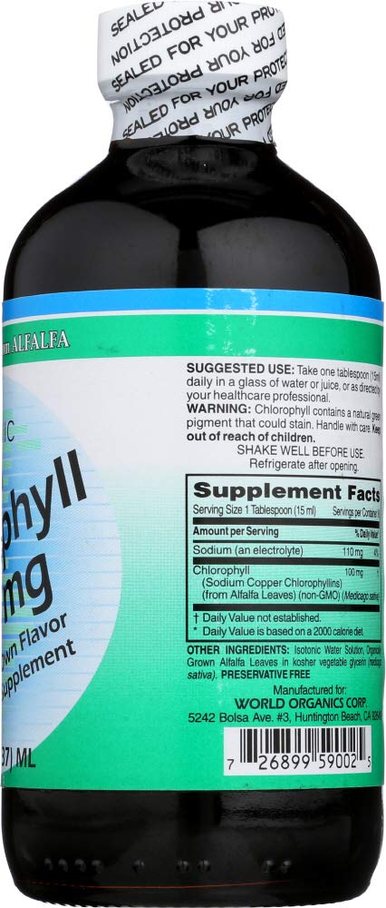 [Australia] - World Organics Chlorophyll, 100 mg, Liquid 8 FL Oz 