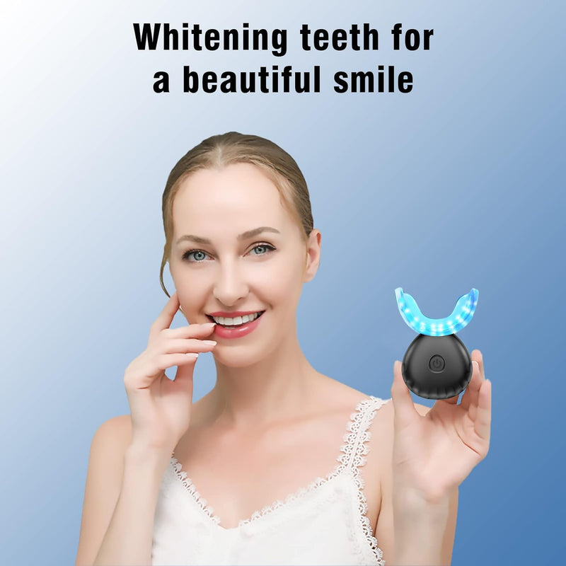 [Australia] - Teeth Whitening Light,10X More Powerful Blue Led Light Connected with USB, Non-Battery Teeth Whitening LED Light in Home Use (Black) 