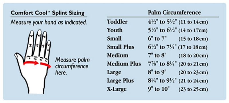 [Australia] - North Coast Medical Comfort Cool CMC Restriction Splint, Size: Large, Left 