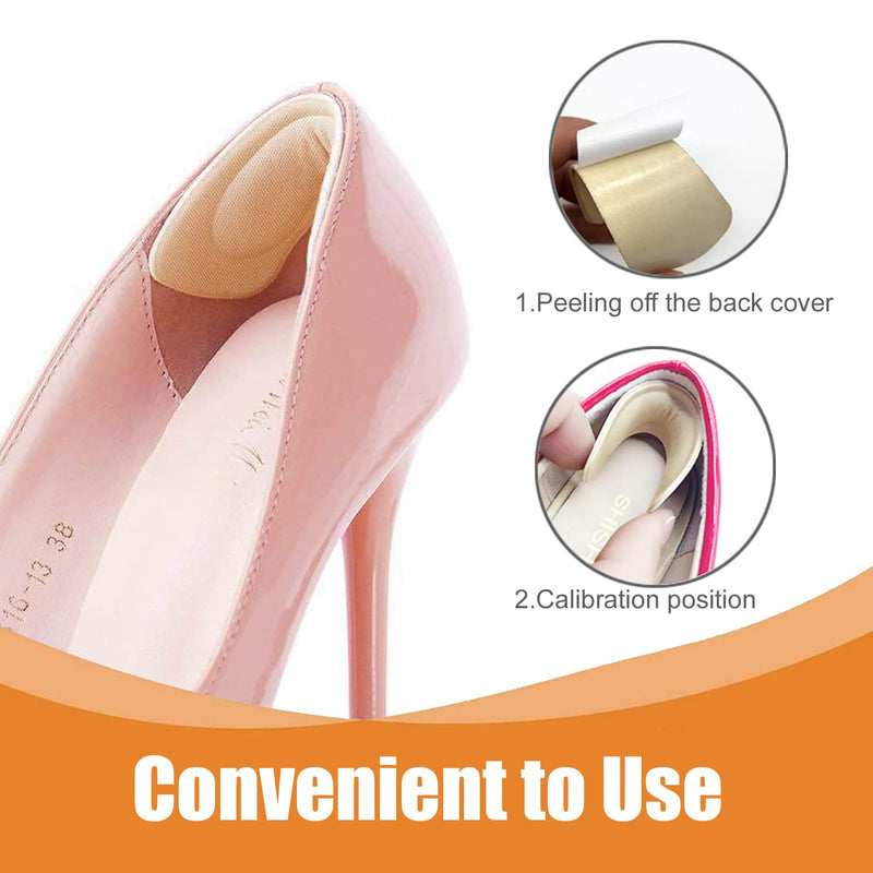 [Australia] - 16 Pairs Shoe Filler Heel Pads for Womens Shoes - Shoe Filler for Too Big Shoes Women with Toe Inserts, Toe Inserts for Too Big Fit 