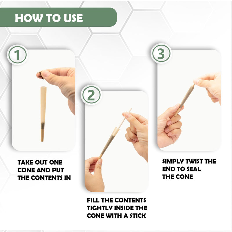 [Australia] - Pre Rolled Cones 1 1/4 Size 50 Pack, Natural Unbleached Cones Rolling Papers with W-shaped Tips, Slow & Even Burning Preroll Cones Packing Tubes Included for Party Gift (84mm) 50 Count 