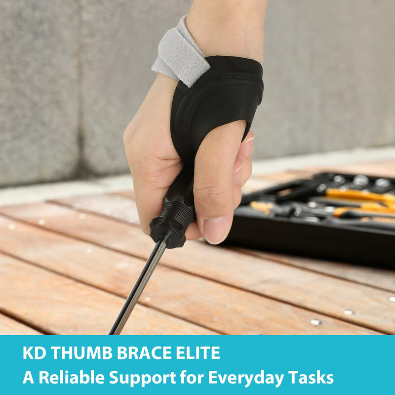 [Australia] - KD Thumb Brace Elite: CMC Thumb Support for Osteoarthritis and Arthritis Pain Relief - Fits Snugly Thumb Brace for Women Men (Small, Right Hand) Small 