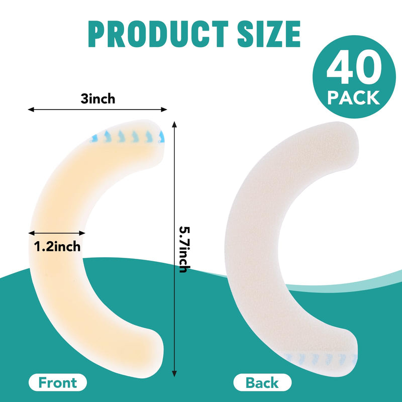 [Australia] - 40 PCS Ostomy Barrier Strips,Ostomy Supplies,Elastic Hydrocolloid Waterproof Leak - Skin Adhesive Ostomy Barrier Tape for Colostomy Stoma Bags 40 Pcs 
