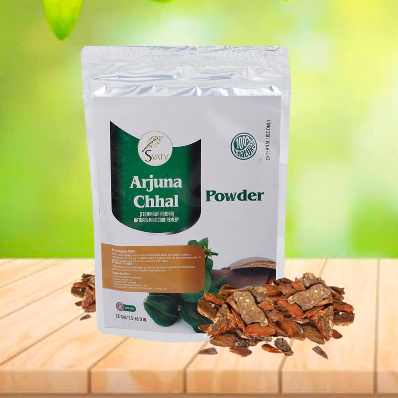 [Australia] - SVATV Arjuna Powder | Terminalia Arjuna | Antioxidant | Good For Healthy Skin | Improves The Moisture Content | No Added Artificial Flavours. No Chemical preservatives | Size - 227g, 8oz, Half Pound 