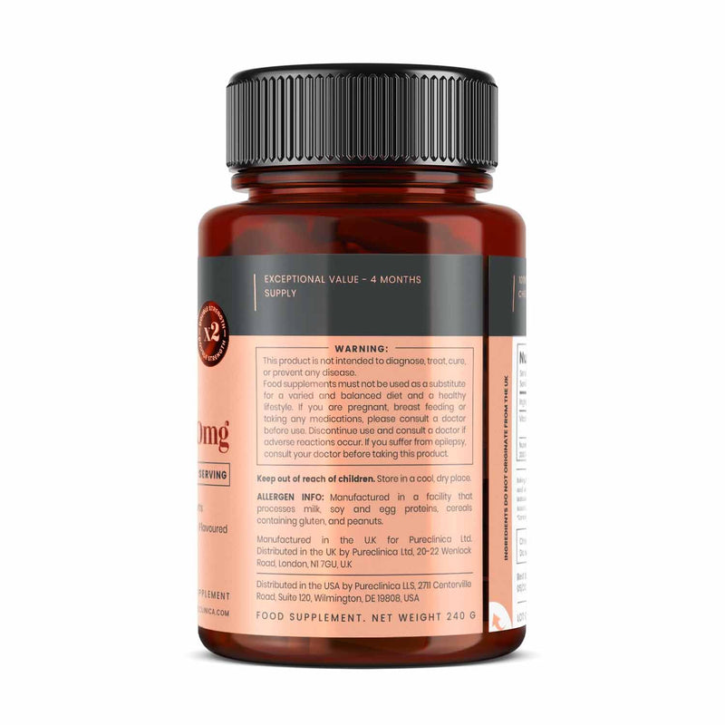 Double Strength Chewable Vitamin C 1000mg x 120 Tablets (Orange Flavour) 120 count (Pack of 1)