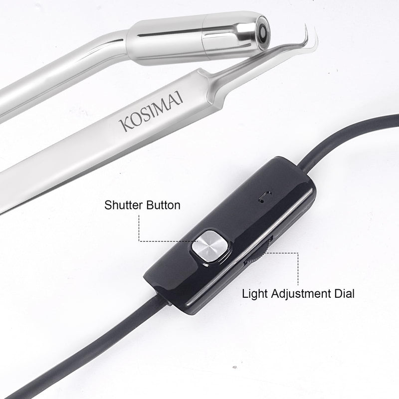 Black Head Remover for Face Tool Professional Pimple Popper HD Camera,30 Times Magnification 1080P, (Silver) Silver