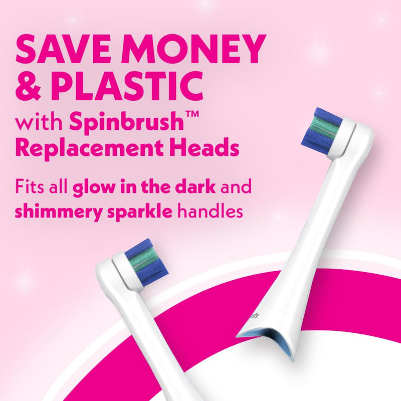 [Australia] - Spinbrush Kids Electric Toothbrush, Shimmery Sparkle, Battery-Powered 