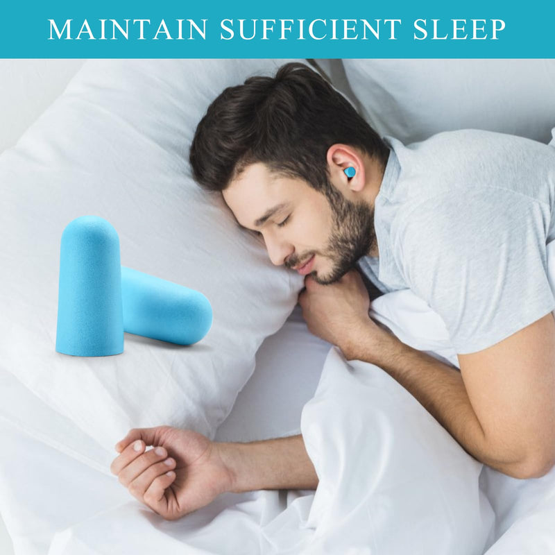 [Australia] - 30Pair Soft Foam Ear Plugs, 35dB Disposable Sound Blocking Noise Cancelling Ear Plugs for Concerts Loud Music/Shooting Guns/Work Construction, Hearing safety protection (Blue) Blue 