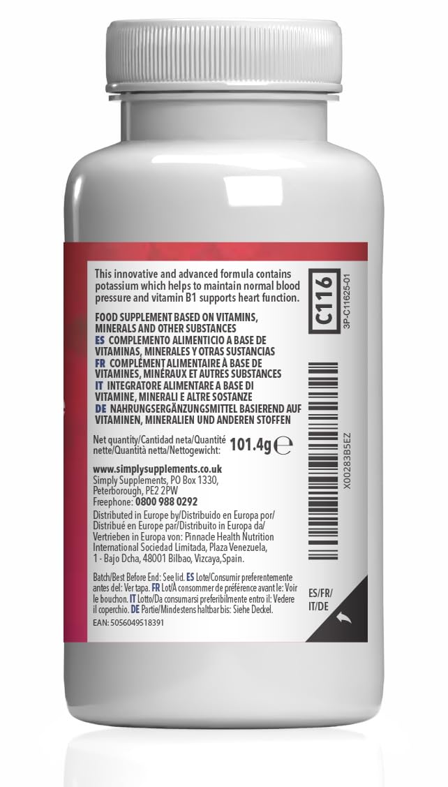 Blood Pressure Formula | with Garlic, Magnesium & Potassium | Vegan & Vegetarian Friendly | 120 Capsules = 2-Months’ Supply | Manufactured in The UK in Accordance with GMP Standards New Label Design