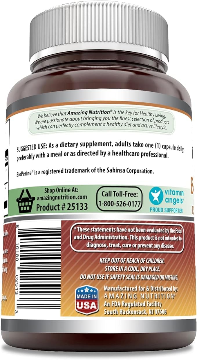 [Australia] - Amazing Formulas Boswellia Extract with Bioperine Supplement | 600 Mg per Serving | Capsules | Non-GMO | Gluten-Free | Made in USA (2 Pack, 120 Count) 