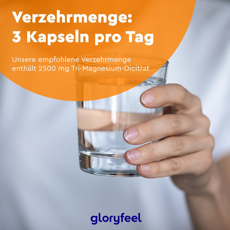 [Australia] - Magnesium citrate capsules - 2500 mg, of which 400 mg is elemental magnesium per day - 210 capsules of high-dose tri-magnesium dicitrate - vegan, laboratory-tested, made in Germany without additives 