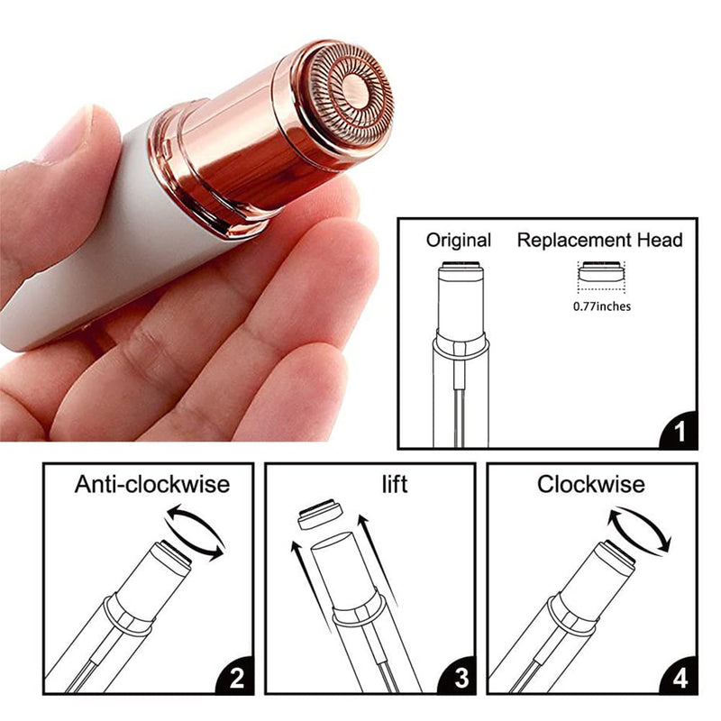 [Australia] - tuokiy Replacement Heads for Flawless Finishing Touch Facial Hair Removal Tool for Women. Just fit Gen 2 Hair Removal Device 8 pack for Flawless Gen 2 