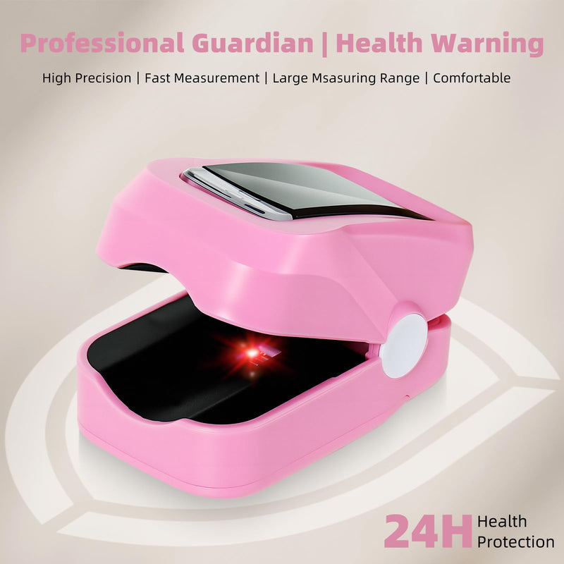 Oximeter, Pulse Oximeter, Oximeter with Lanyard, SpO2 Pulse Rate Blood Oxygen Saturation Monitoring, Fingertip Pulse Oximeter